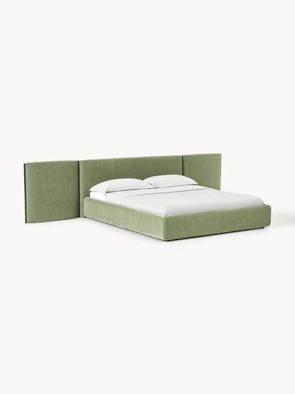 Ottavo Upholstered Bed with Folding Headboard