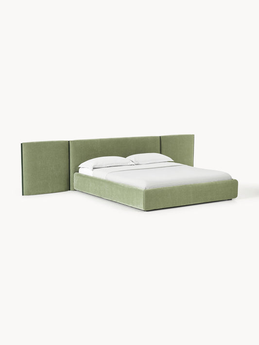 Ottavo Upholstered Bed with Folding Headboard