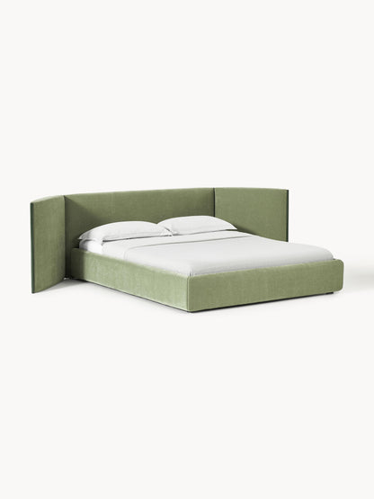 Ottavo Upholstered Bed with Folding Headboard