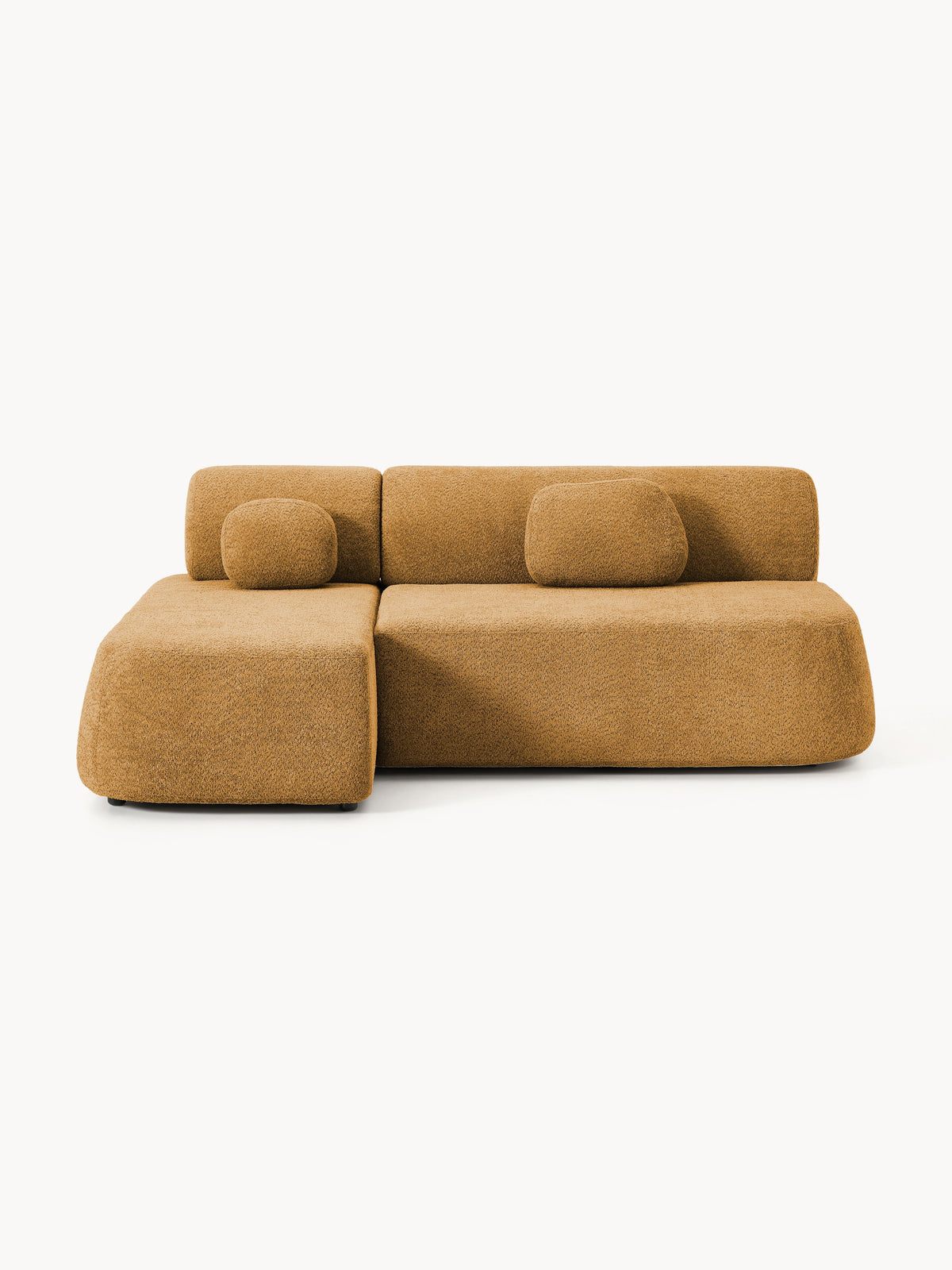 Paolenzo Sofa Bed in Teddy Bouclé with Storage