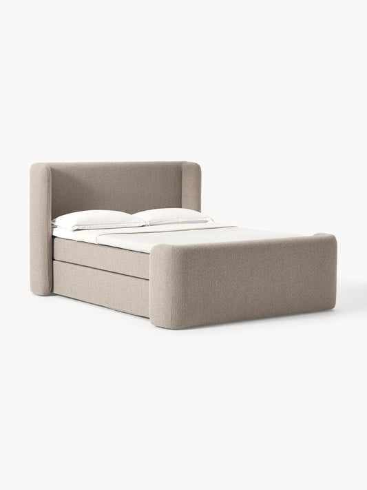 Perlora Bouclé Box Spring Bed