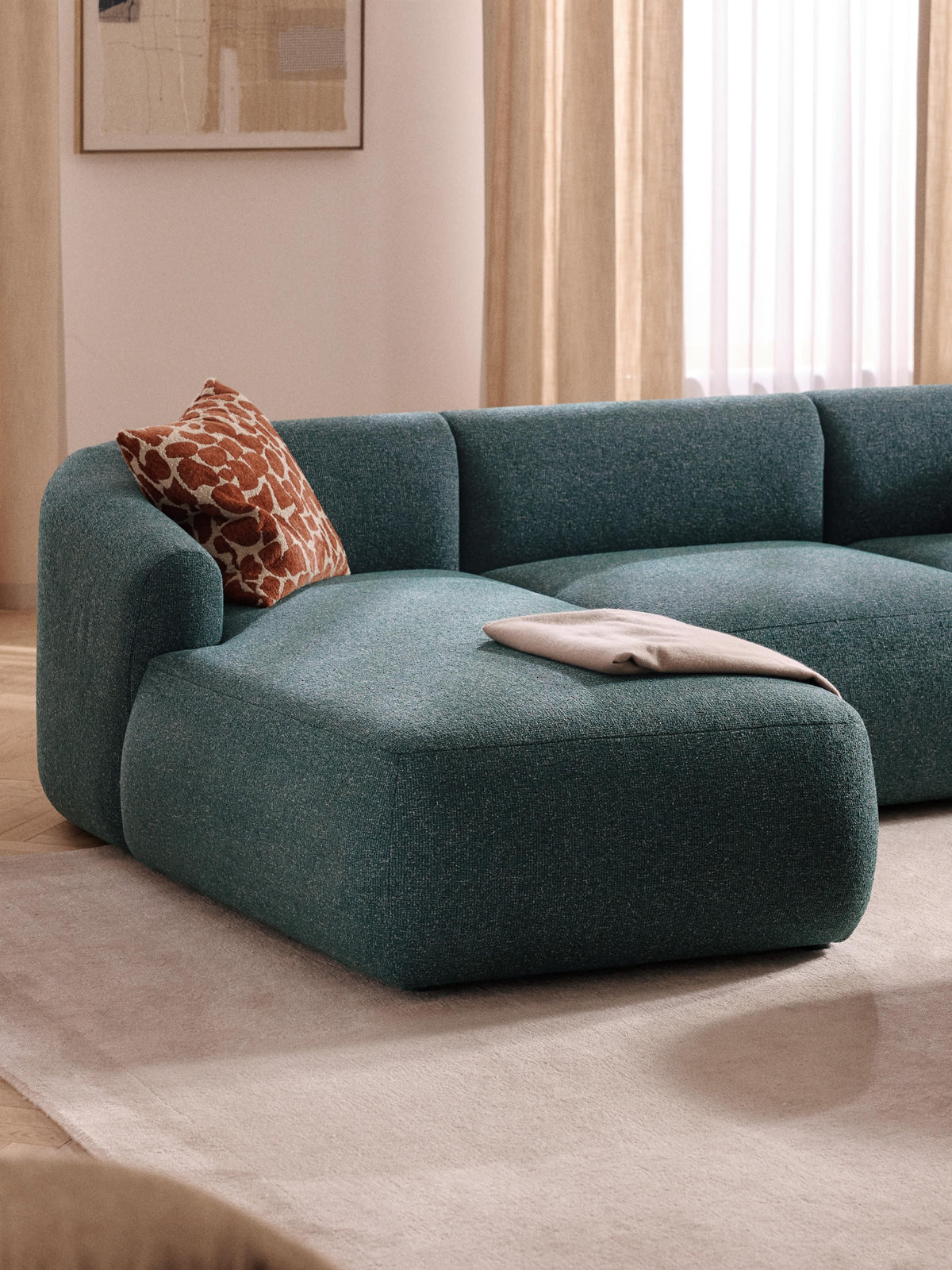 Ravella Bouclé Chaise Corner Module