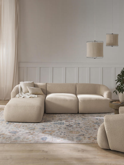 Ravella Modular Bouclé Corner Sofa (3-Seater)