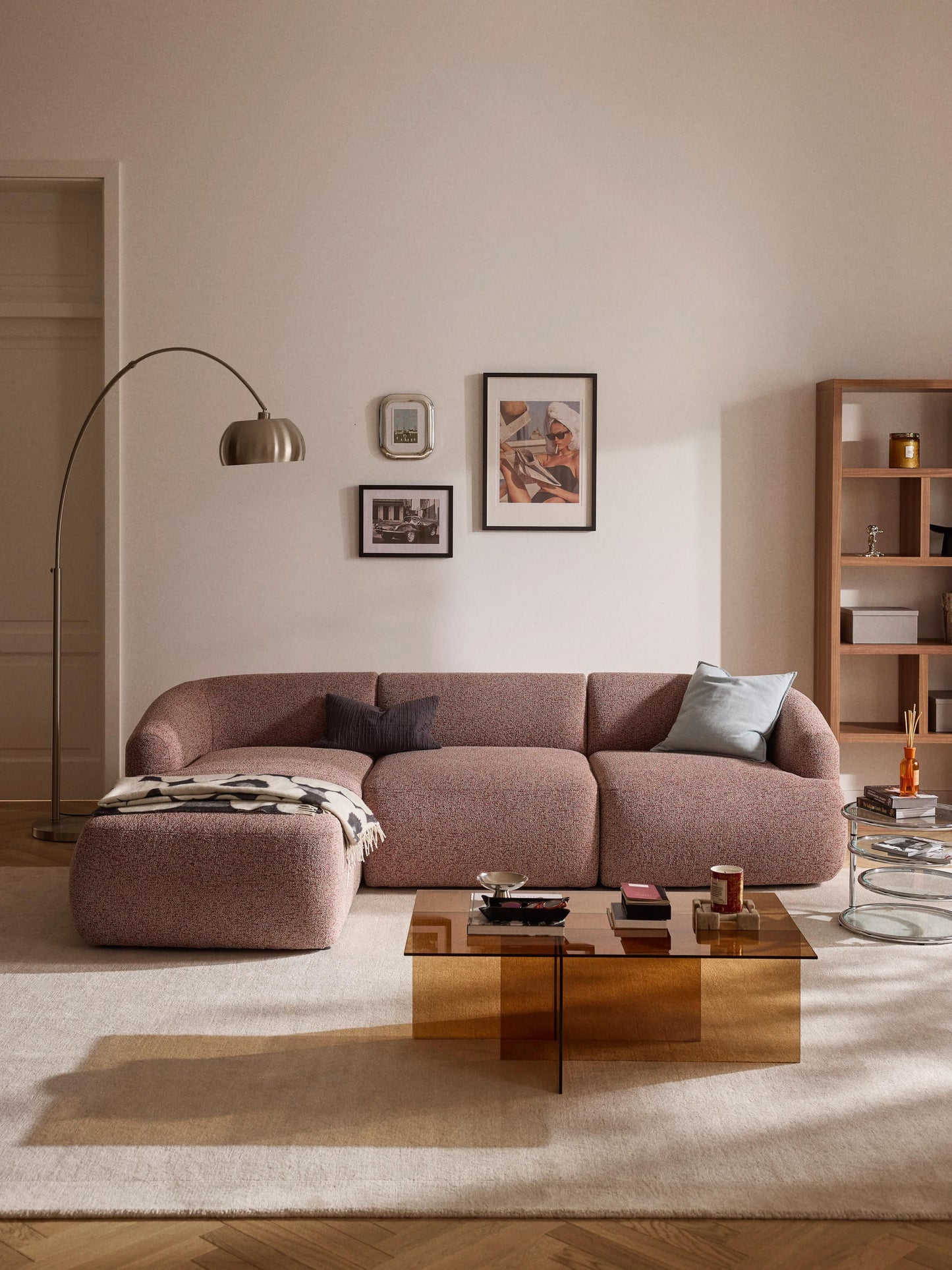 Ravella Modular Bouclé Corner Sofa (3-Seater)