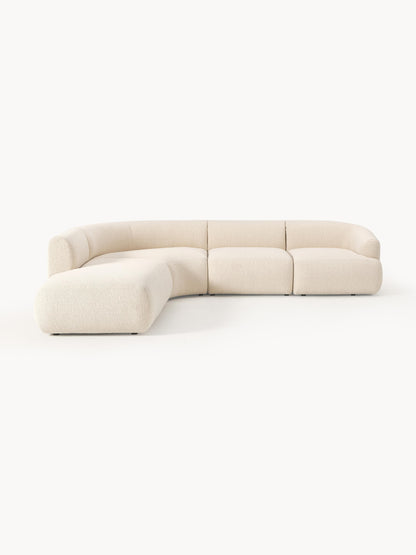 Ravella Modular Bouclé Corner Sofa (4-Seater)