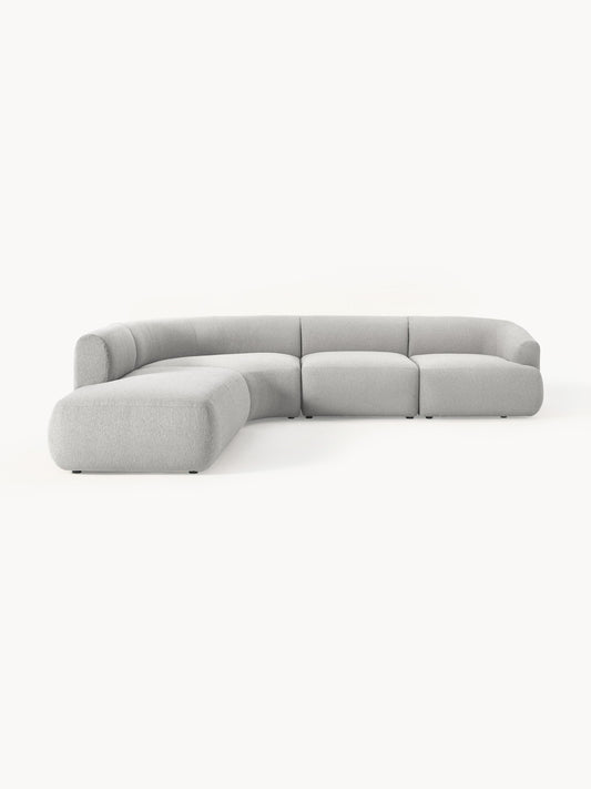 Ravella Modular Bouclé Corner Sofa (4-Seater)
