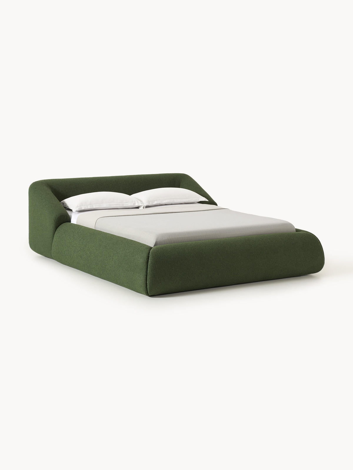 Ravella Upholstered Bed in Bouclé