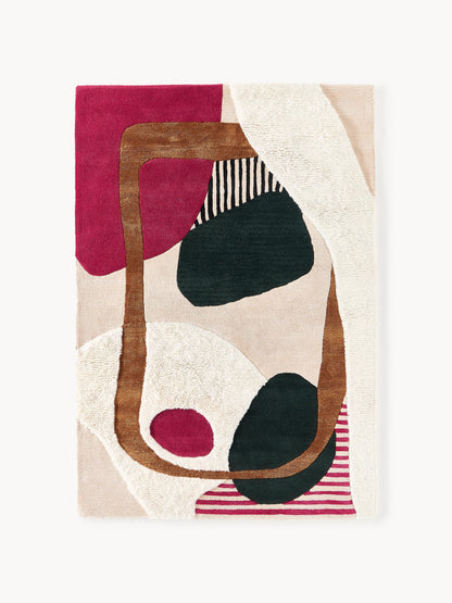Rosendo Hand-Tufted Wool Rug with High-Low Texture