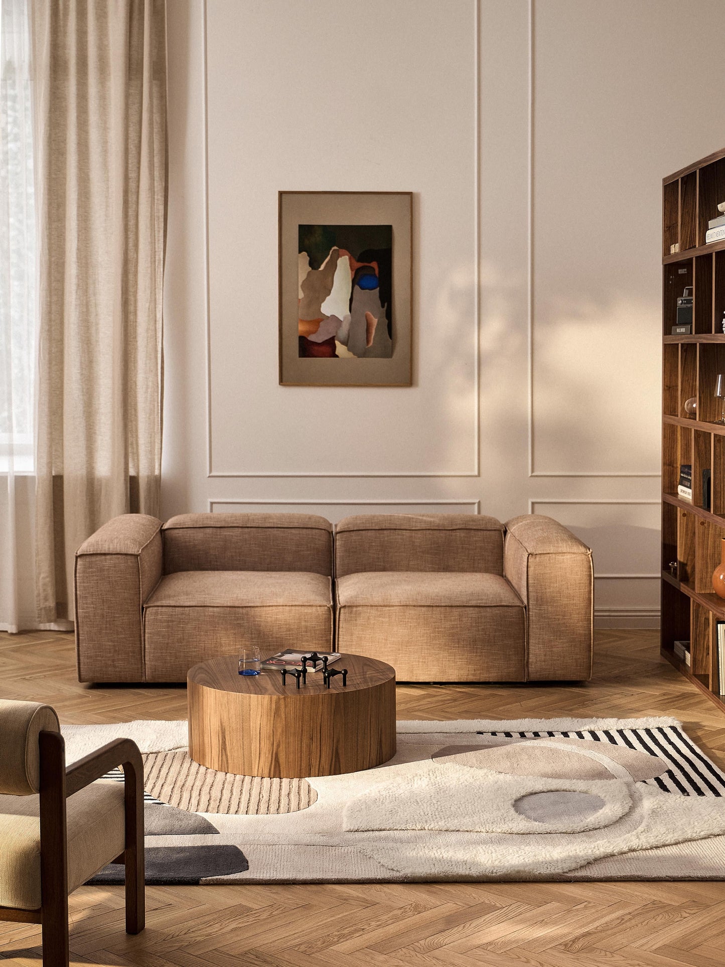 Rosendo Hand-Tufted Wool Rug with High-Low Texture