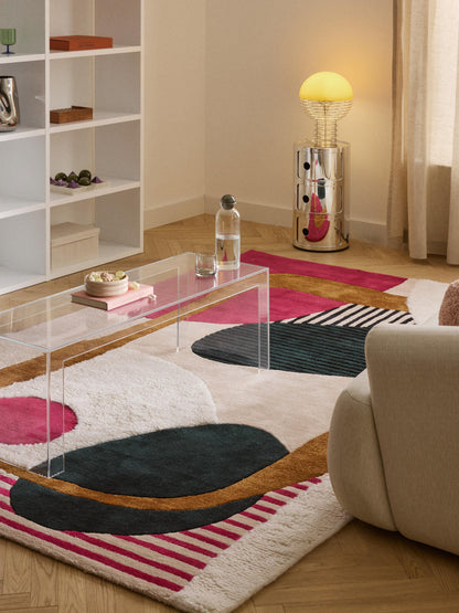 Rosendo Hand-Tufted Wool Rug with High-Low Texture