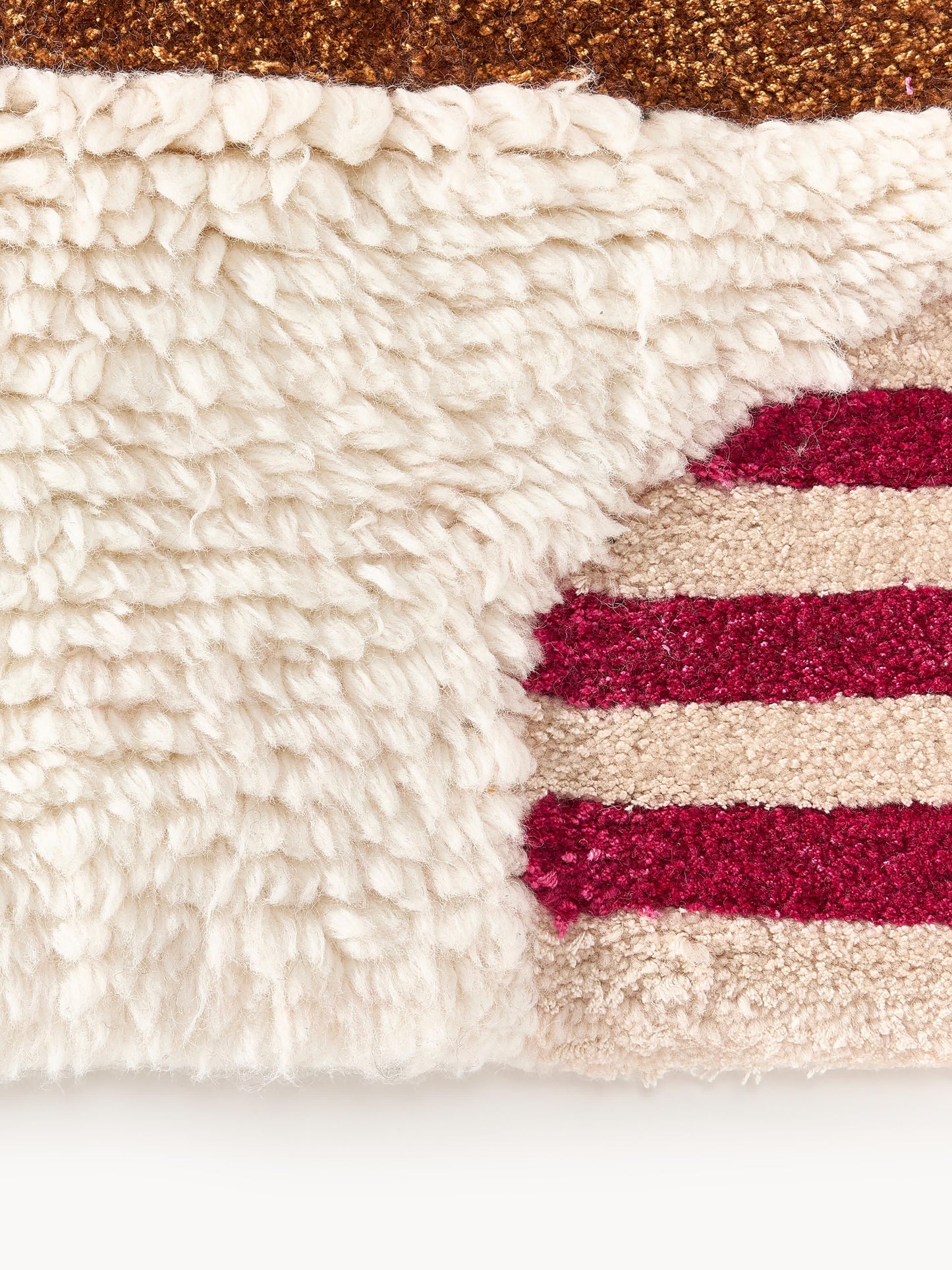 Rosendo Hand-Tufted Wool Rug with High-Low Texture