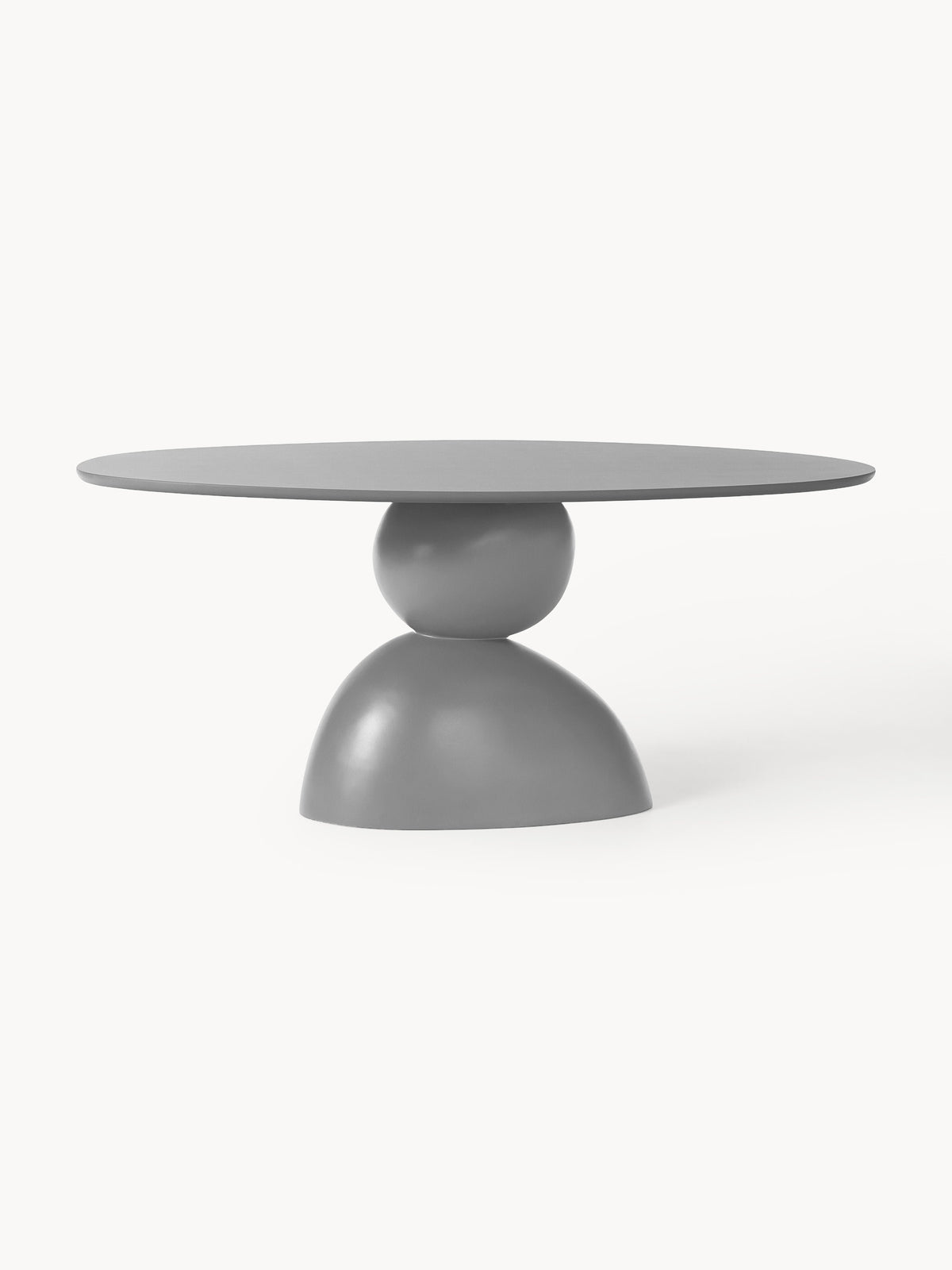 Sahrona Oval Dining Table with Organic Design, 180 x 90 cm