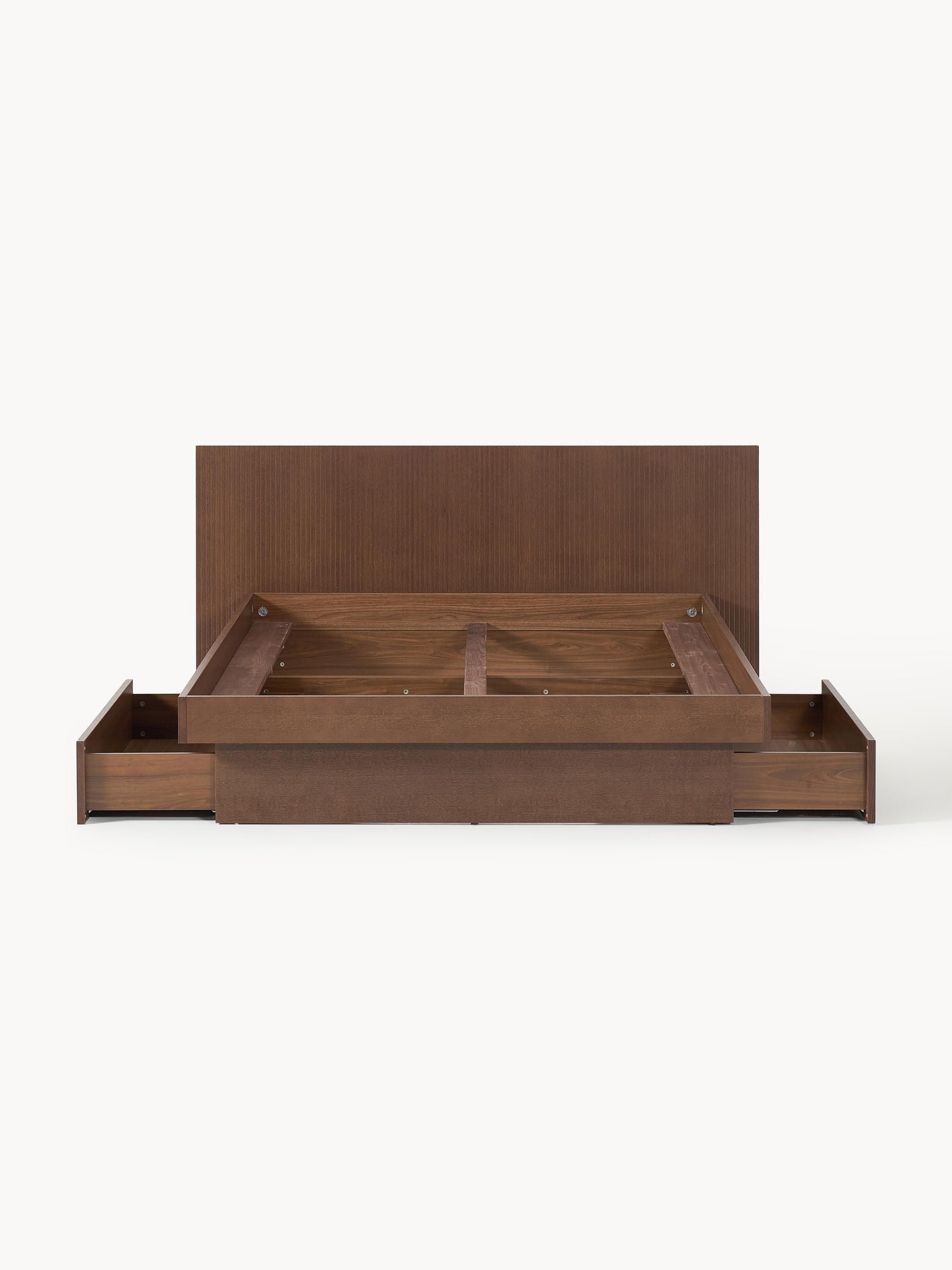 Satengo Wooden Bed with Headboard and Drawers
