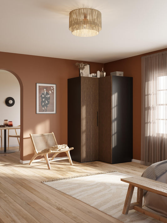 Simelda Modular Corner Wardrobe, 115 cm Wide