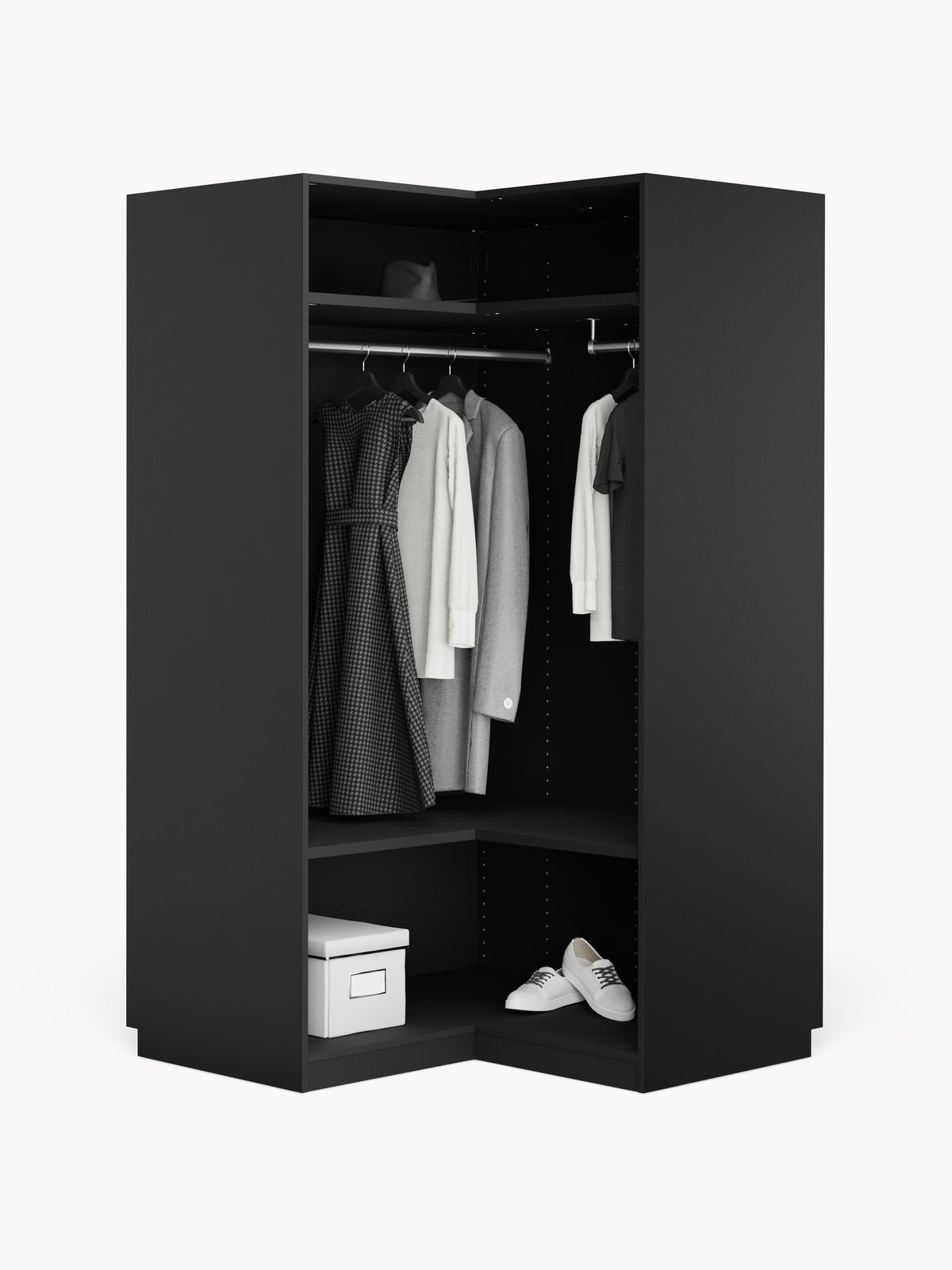 Simelda Modular Corner Wardrobe, 115 cm Wide