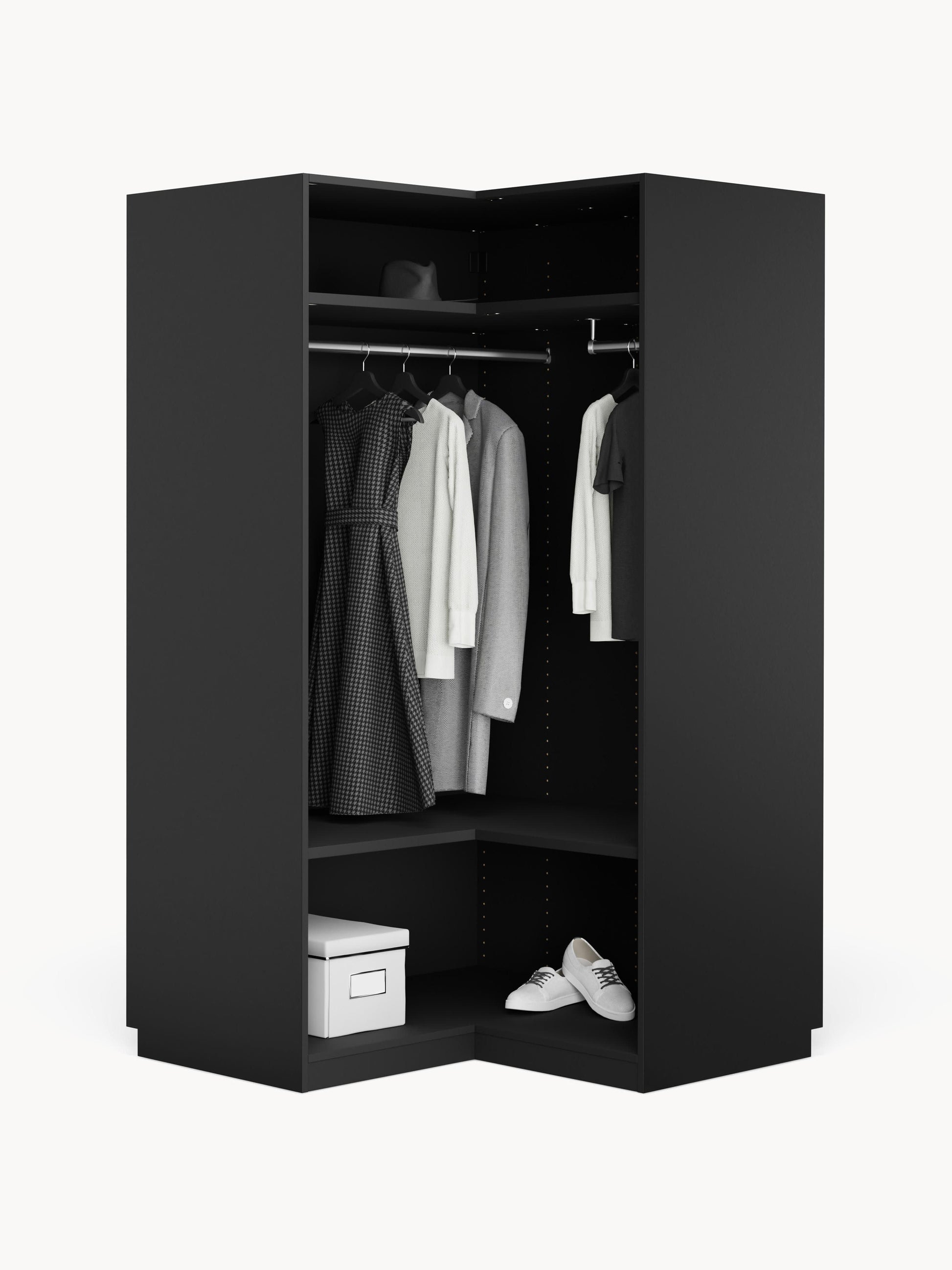 Simelda Modular Corner Wardrobe, 115 cm Wide