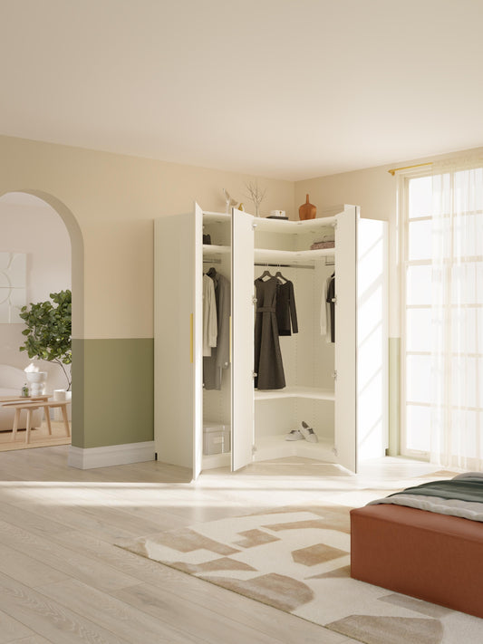 Simelda Modular Corner Wardrobe, 165 cm Wide, in Various Sizes
