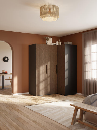 Simelda Modular Corner Wardrobe, 165 cm Wide, in Various Sizes