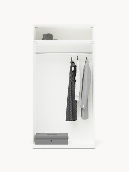 Simelda Modular Hinged-Door Wardrobe, 100 cm Wide, in Various Sizes