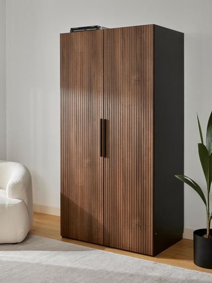 Simelda Modular Hinged-Door Wardrobe, 100 cm Wide, in Various Sizes
