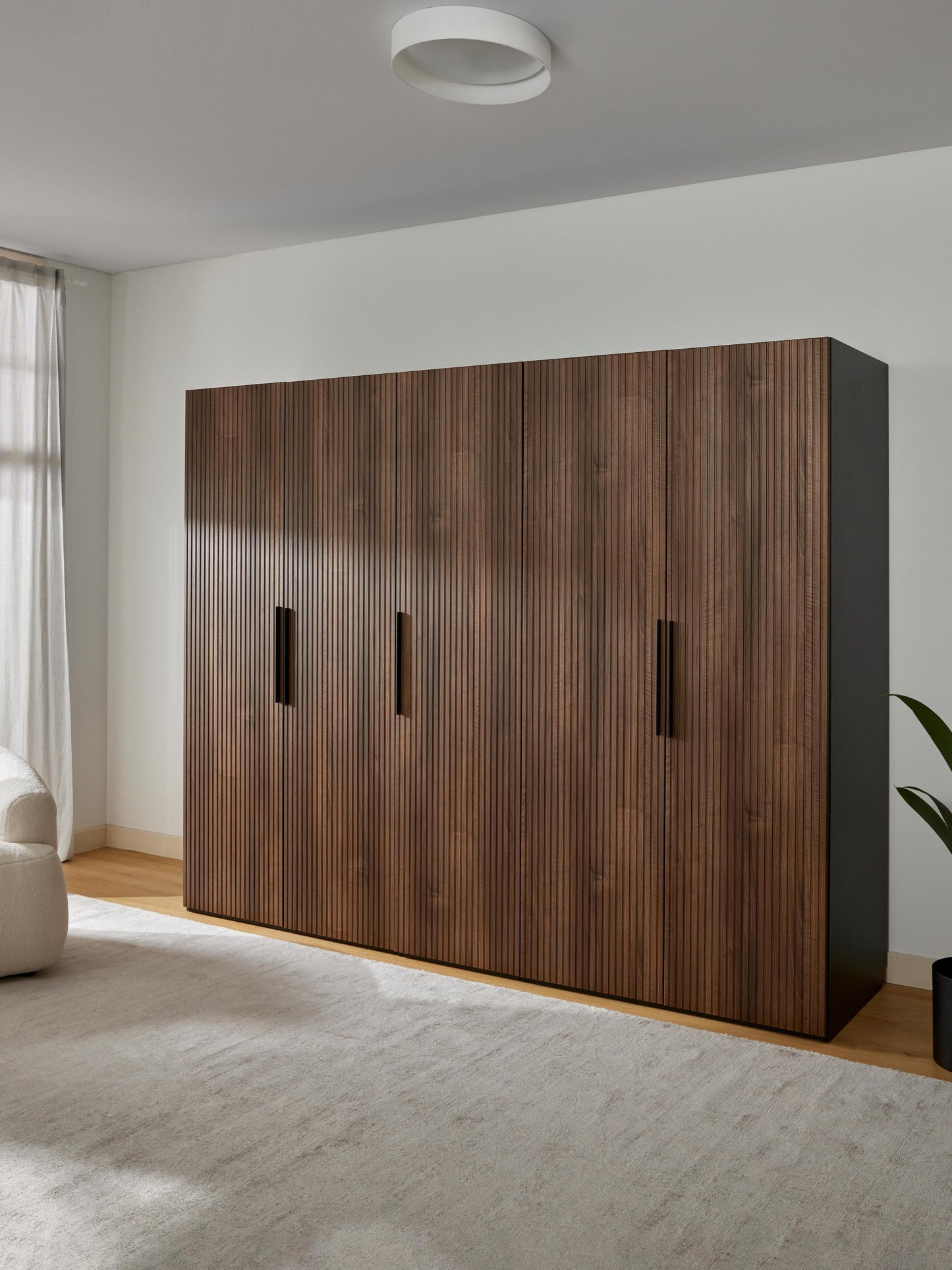 Simelda Modular Hinged-Door Wardrobe, 250 cm Wide, in Various Sizes