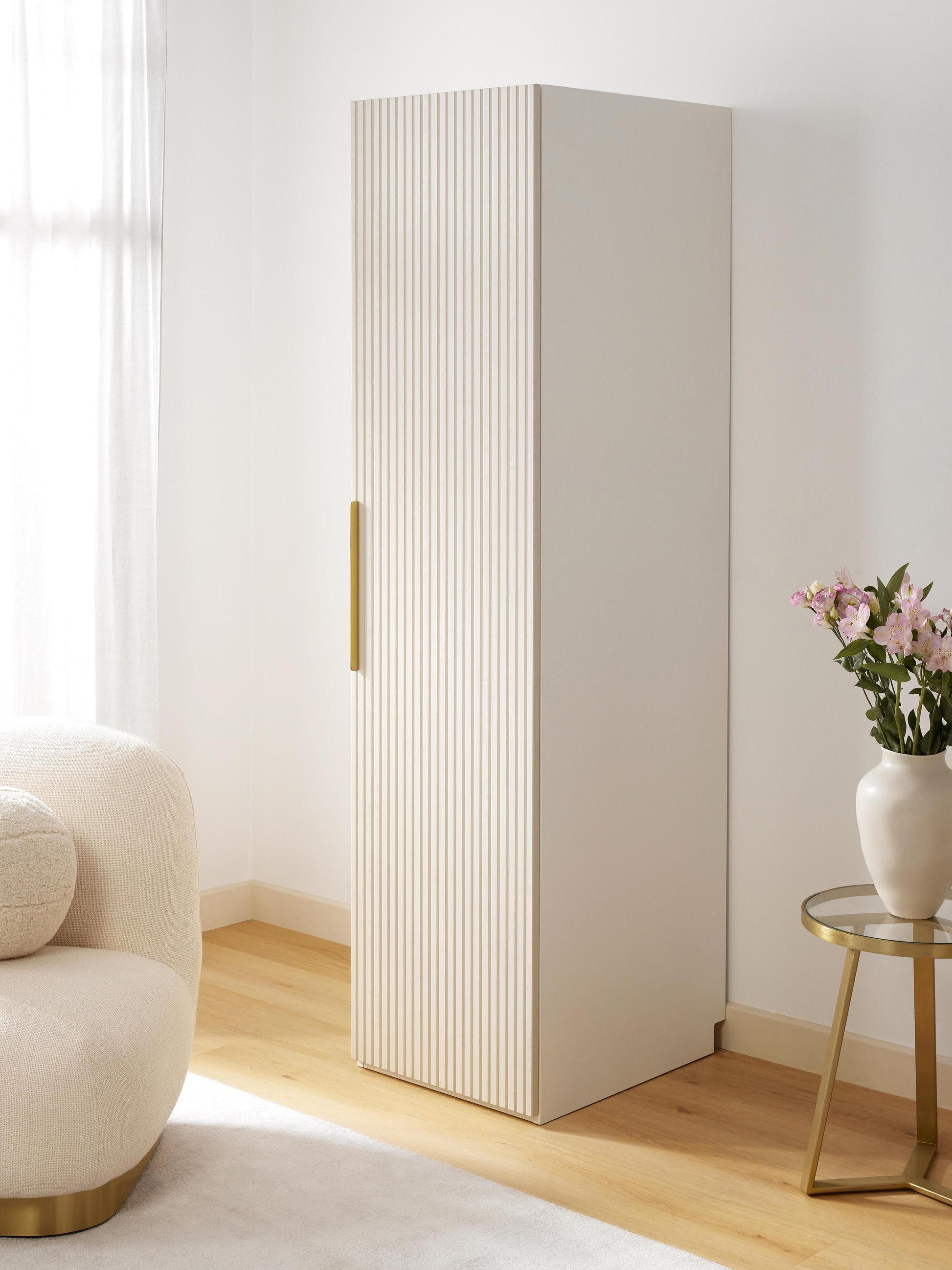 Simelda Modular Hinged-Door Wardrobe, 50 cm Wide, in Various Sizes