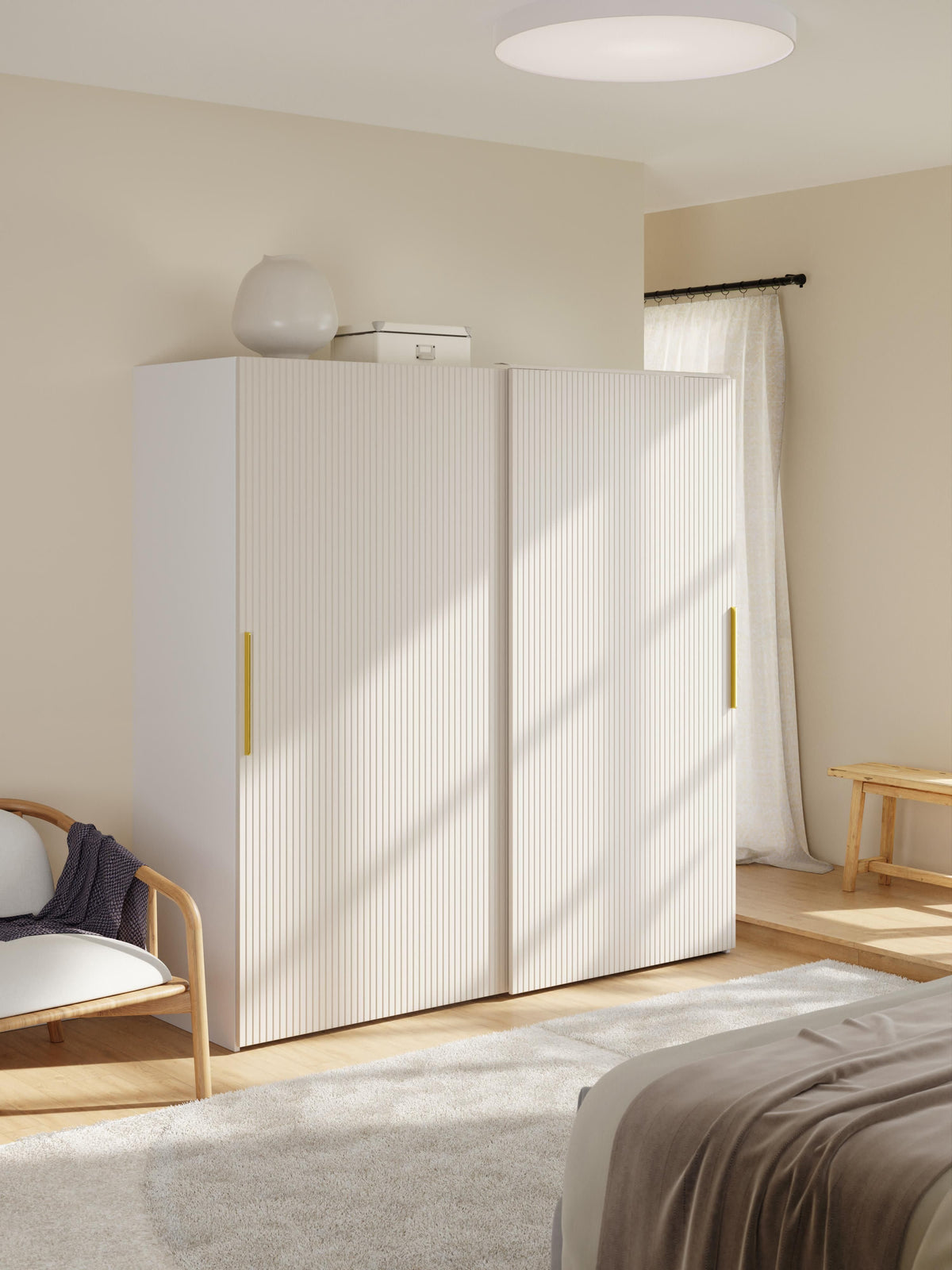 Simelda Modular Sliding-Door Wardrobe, 200 cm Wide, in Various Sizes