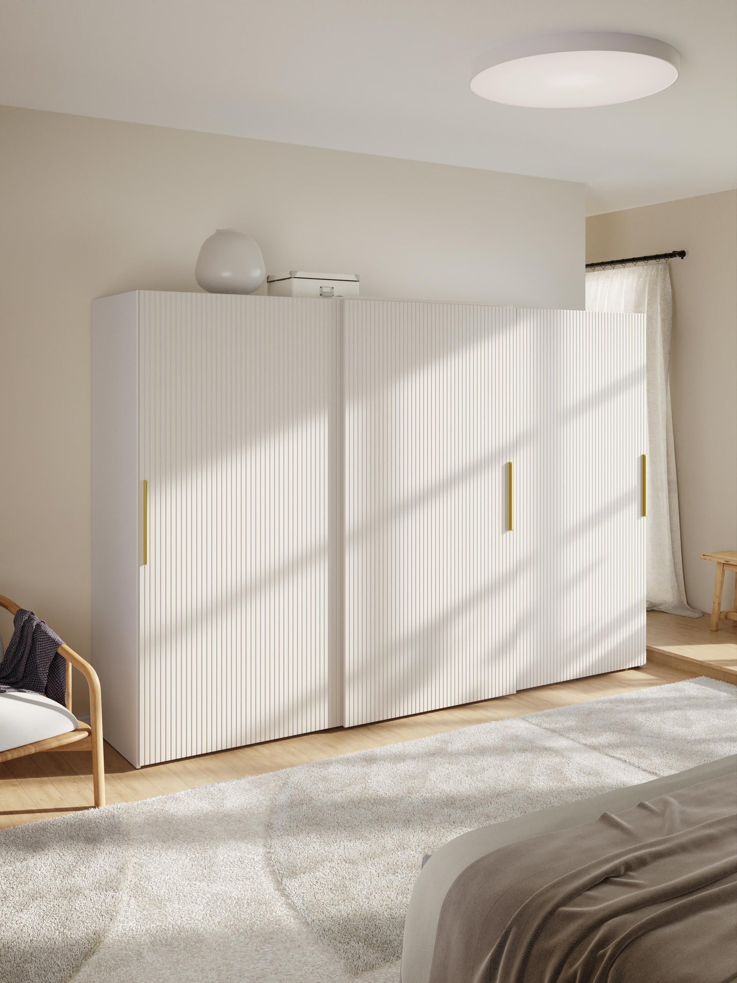 Simelda Modular Sliding-Door Wardrobe, 300 cm Wide, in Various Sizes