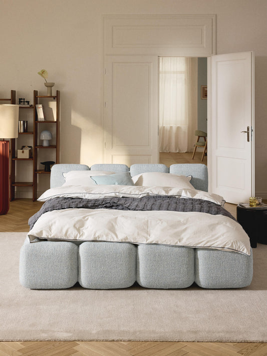 Taliska Bouclé Upholstered Bed