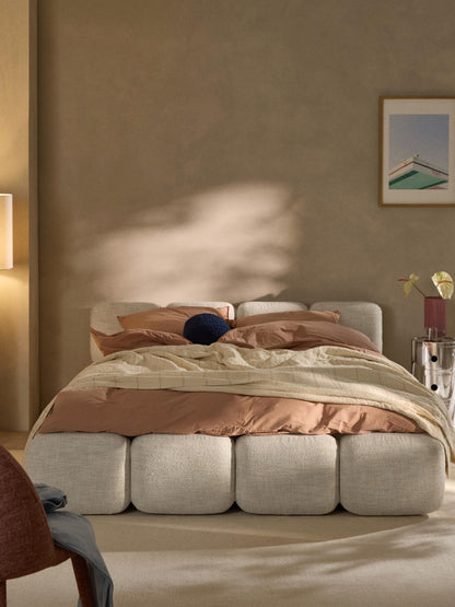 Taliska Bouclé Upholstered Bed