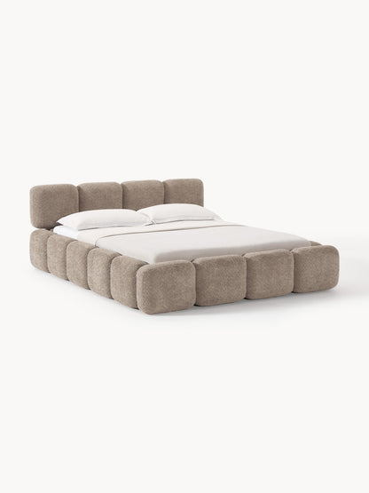 Taliska Teddy Bouclé Upholstered Bed