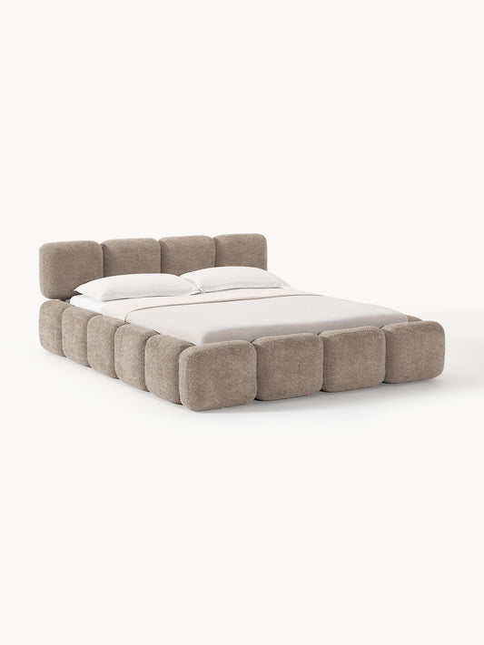 Taliska Teddy Bouclé Upholstered Bed