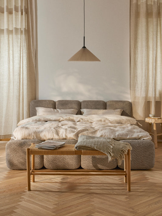 Taliska Teddy Bouclé Upholstered Bed