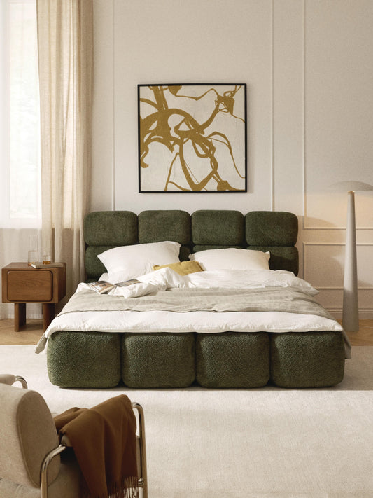 Taliska Teddy Bouclé Upholstered Bed