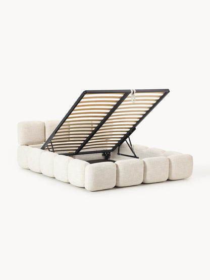 Taliska Upholstered Bouclé Bed with Storage