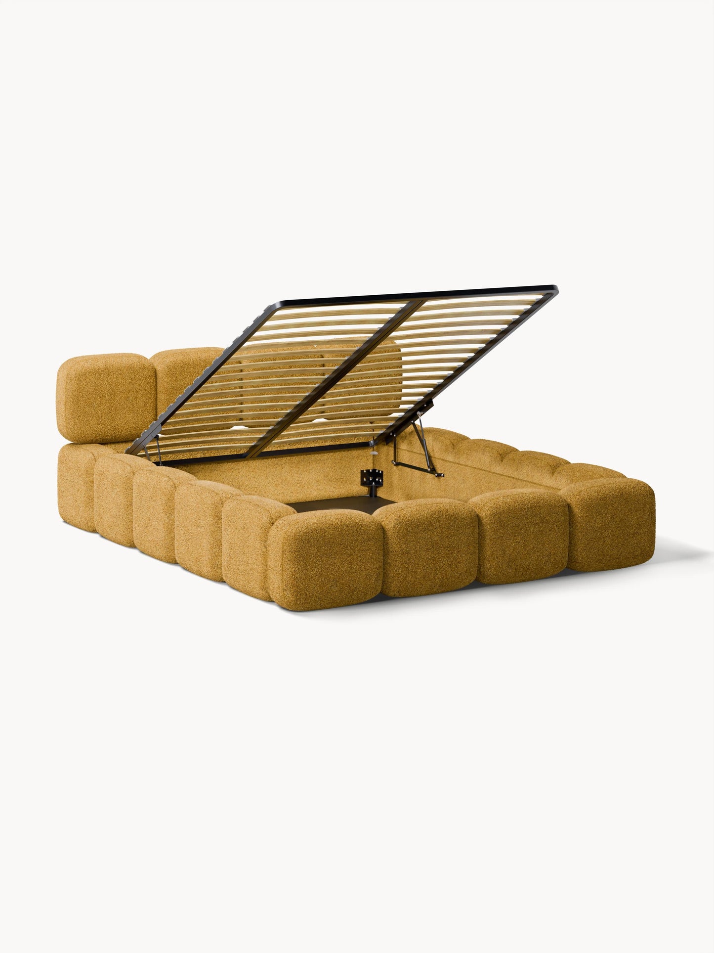 Taliska Upholstered Teddy Bouclé Bed with Storage