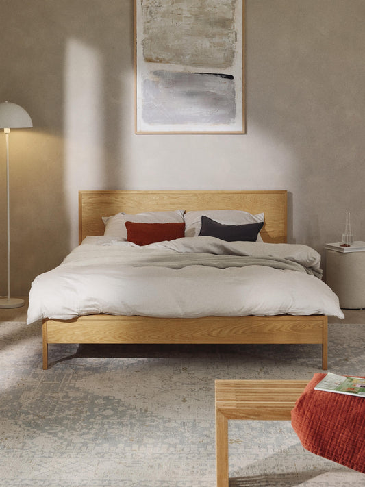 Tamesia Wooden Bed with Headboard