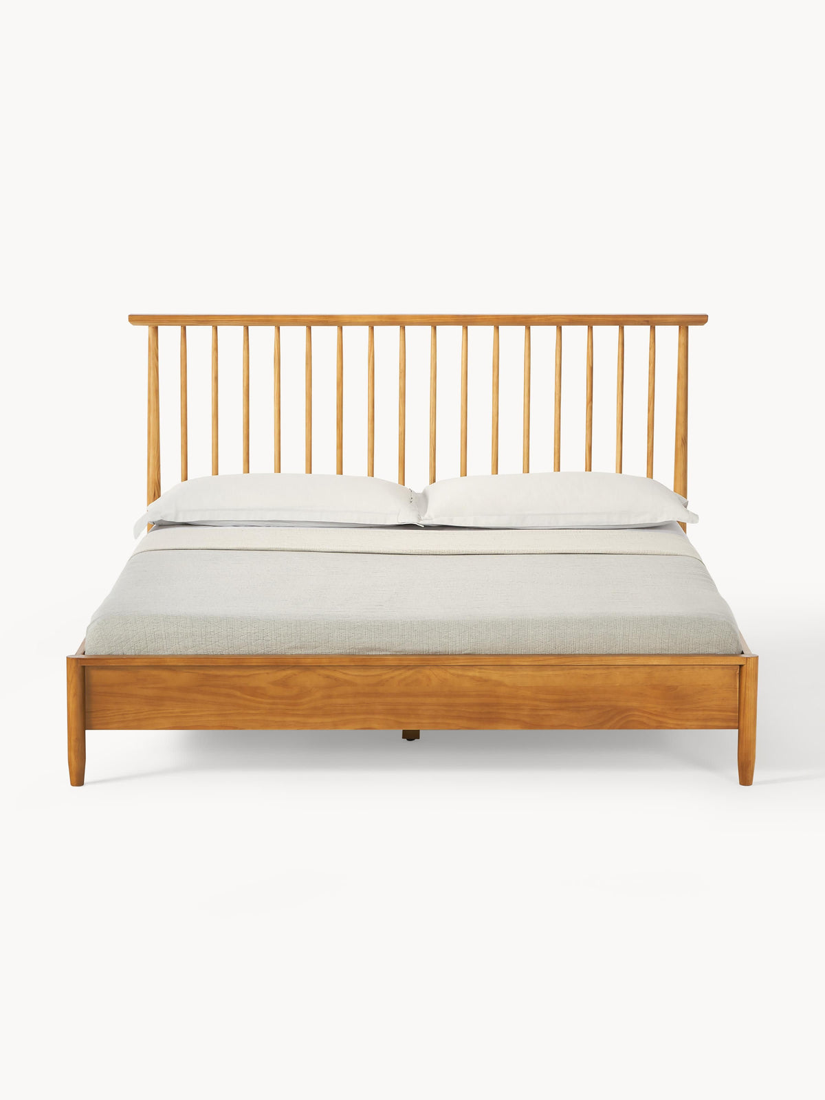 Winsendo Wooden Bed with Pine Headboard