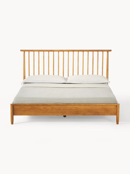 Winsendo Wooden Bed with Pine Headboard