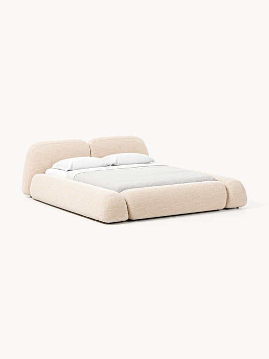 Wolnera Bouclé Upholstered Bed with Storage