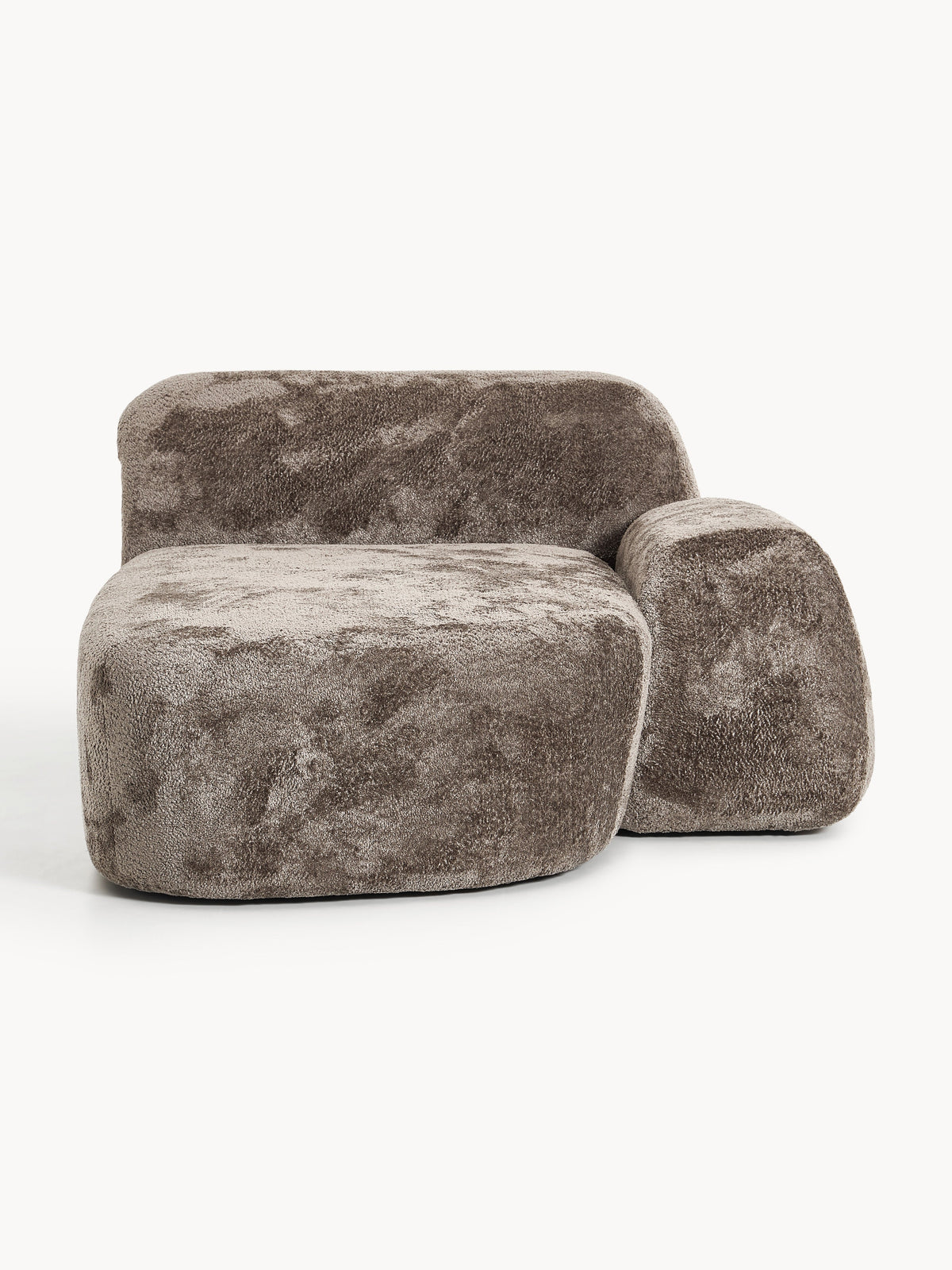Wolnera Chaise in Teddy Bouclé