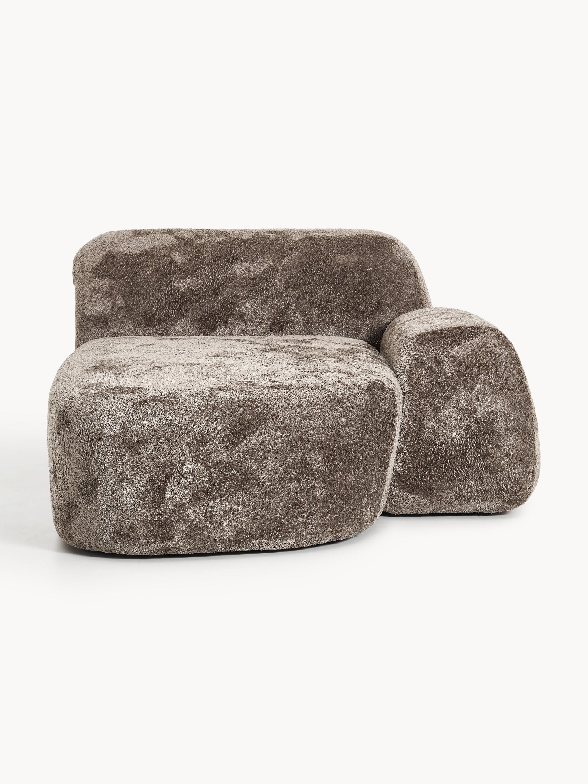Wolnera Chaise in Teddy Bouclé
