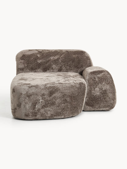 Wolnera Chaise in Teddy Bouclé
