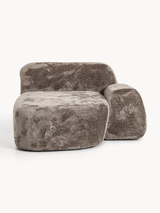 Wolnera Chaise in Teddy Bouclé