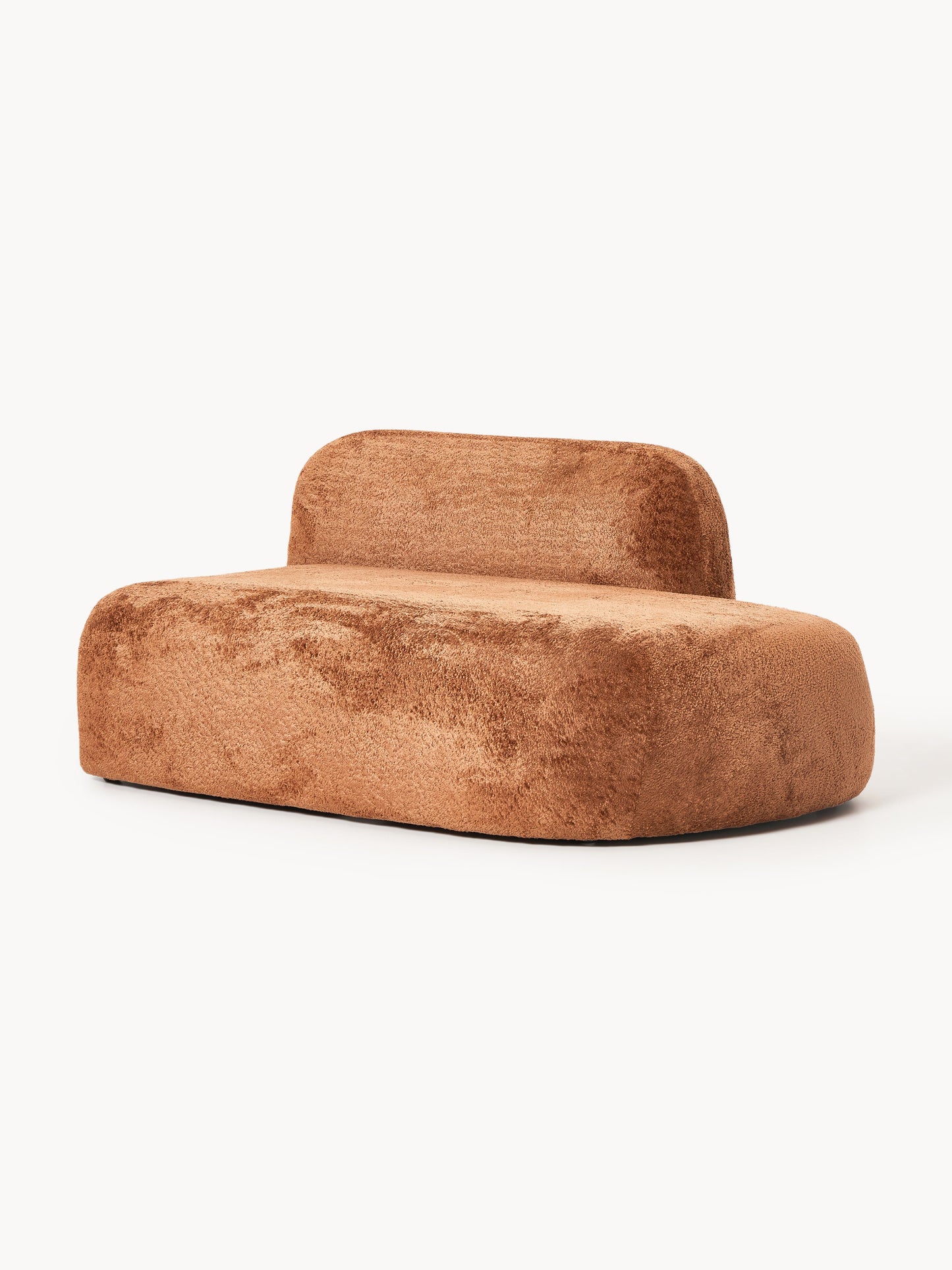 Wolnera Chaise in Teddy Bouclé