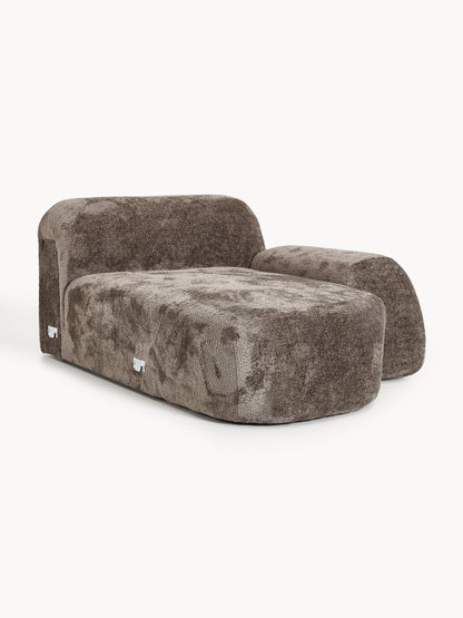 Wolnera Chaise in Teddy Bouclé