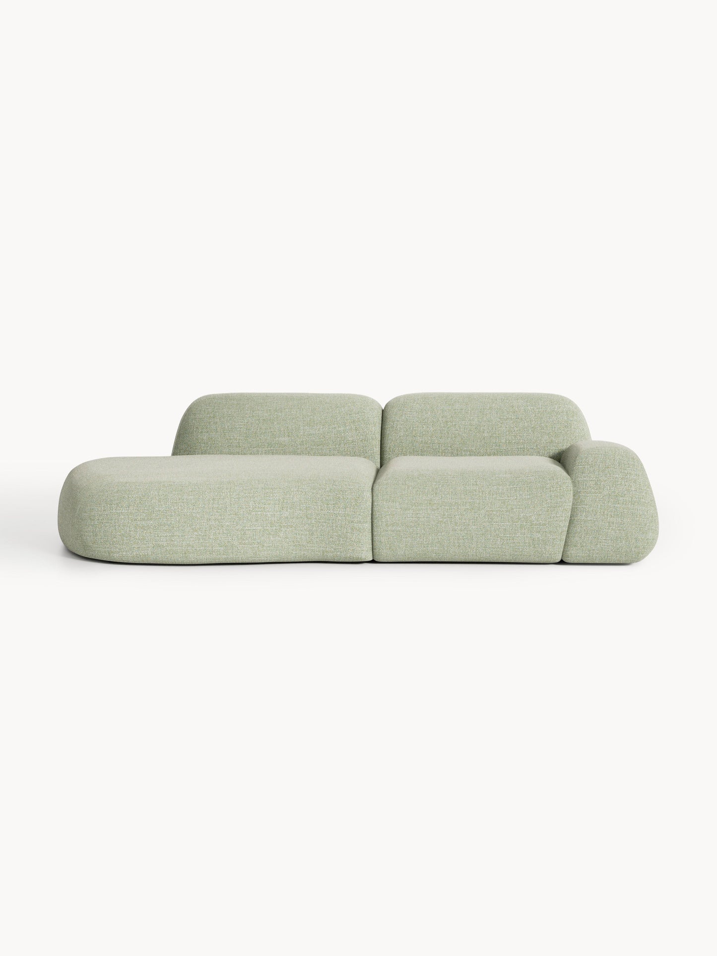 Wolnera Modular Bouclé Chaise (3-Seater)