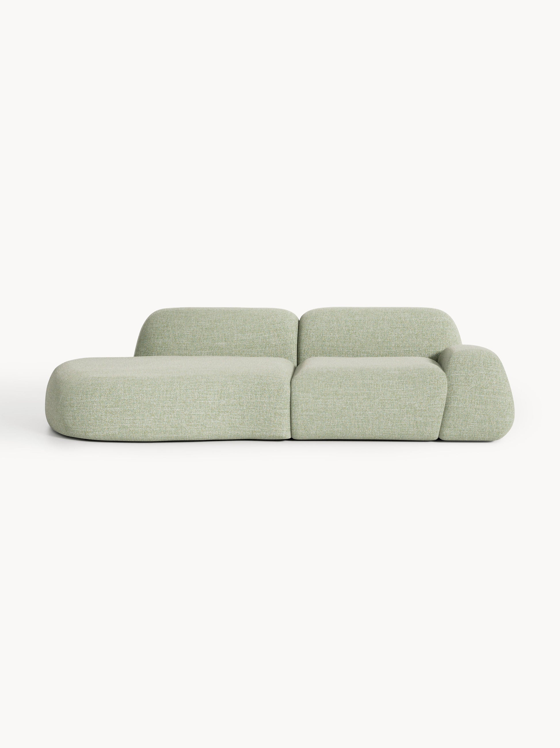 Wolnera Modular Bouclé Chaise (3-Seater)