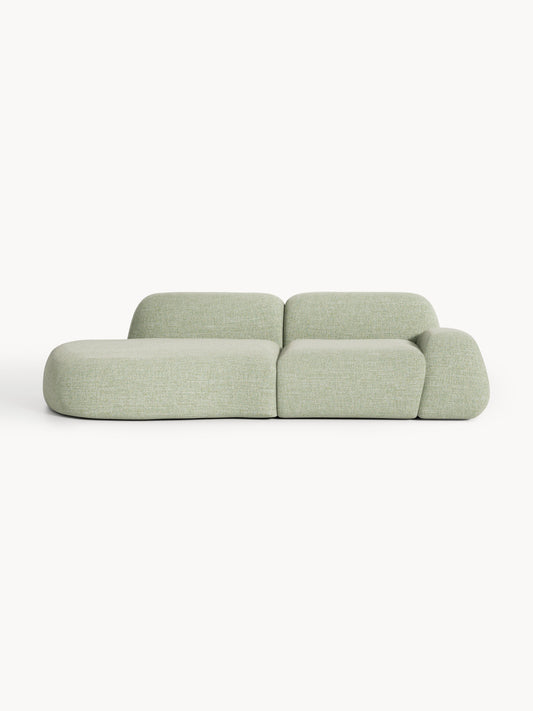 Wolnera Modular Bouclé Chaise (3-Seater)