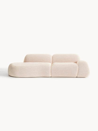 Wolnera Modular Bouclé Chaise (3-Seater)